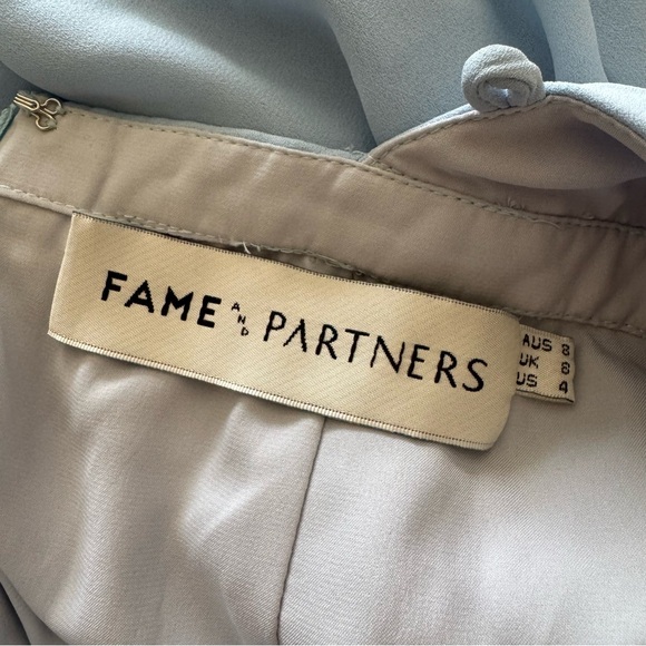 Fame and Partners Mirabella Maxi Bridesmaids Dress Size US 4 Pale Blue - Picture 5 of 11